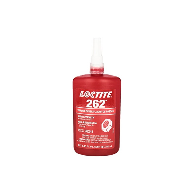 Loctite 135375 Red 262 High Strength Thread Locker, 300 Degrees