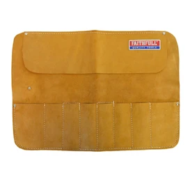 Faithfull Leather Chisel Roll - 8 Pocket