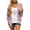 Jiuhexuj Womens Kimono Cardigans Boho Floral Print Chiffon Cardigan Blouse