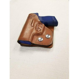 Braids Holsters Right Hand Brown Leather Wallet & Pocket Holster Choose Gun (for Gun Model:Springfield Armory 911;)