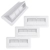 2-in-1 Vent Deflector for Home Floor, Strong Plastic, 4"x10“ Register