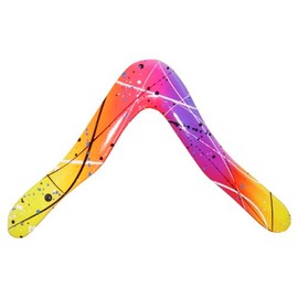 Aussie Fever Boomerang - Colorful Version (Similar to Jackson Pollack Style Art)
