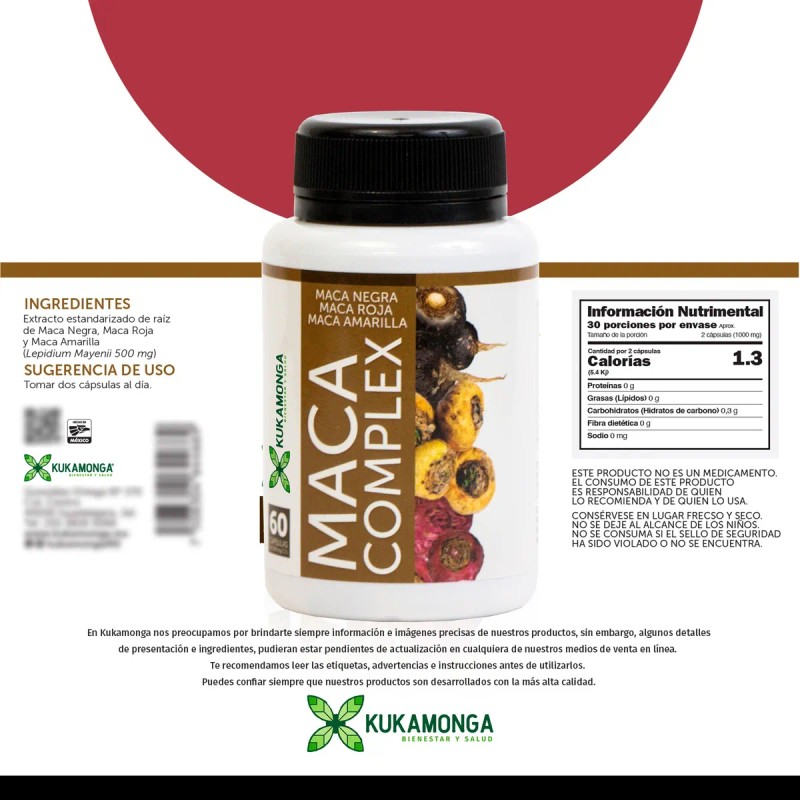 Maca Complex | Maca Negra, Maca Amarilla, Maca Roja |