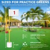 KINGTOP Miniature Golf Flagstick, Practice Putting Green Flags for Yard,