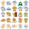 50pcs Teddy Dog Stickers for Bike,Suitcase,Skateboard,Notebook,Scrapbook,Water Bottle,Laptop, Bumper,Cartoon Cute Animal