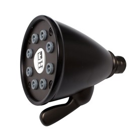 Whitehaus WH139-ORB Showerhaus 4 3/4-Inch Round Showerhead with 8 Spray Jets, Solid Brass Construction with Adjustable Ball Joint, Oil Rubbed Bronze