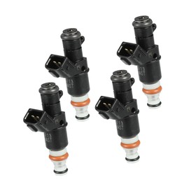A ABSOPRO Fuel Injector, Engine Fuel Injection Nozzle No.16450-RAA-A01 for Honda Accord 2003-2007 2.4L 3.0L for Honda CR-V 2.4L 2007-2009 Black, 4 Pcs Item Replacement