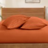 Horbaunal 2 Pack Microfiber Body Pillow Covers Burnt Orange Body