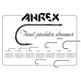 Ahrex Tp610 Trout Predator Streamer Hook Size #2/0