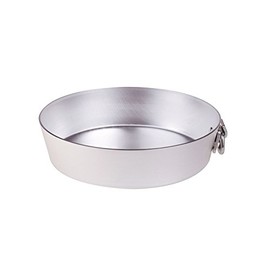 Pentole Agnelli ALMA14324 Alluminio Professionale 3 mm, Tortiera Conica con Anello, 24 cm