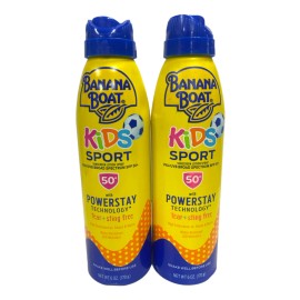 Banana Boat Kids Sport Powerstay SPF 50 (6oz/170g)Lot Of 2,New, As Seen In Pics