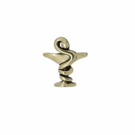 Jim Clift Design Cup of Hygieia Gold Lapel Pin - 1 Count