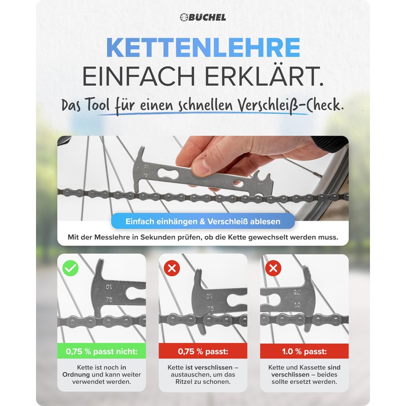 Büchel Chain Riveter Set, 3 Pieces