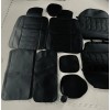 Seat Car Seat Covers Full Set in Solid Black, Front