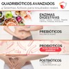 Enzimas digestivas Probioticos Prebioticos Postbioticos Fórmula Vegana 4 en 1