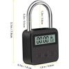 Metal Timer Lock, LCD Display Multi-Function Electronic Time, 99 Hours