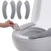 2Pairs Warm Toilet Seat Cover Mat Plush Thick Toilet Seat
