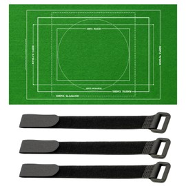 Puzzle Mat, Jigsaw Mat Roll, Jigsaw Mat, Puzzle Roll Mat, Green Felt Puzzle Storage Mat with 3 Straps, Portable Puzzle Organizer for Adults and Kids, for Travel and Home Use, For Puzzle Enthusiasts