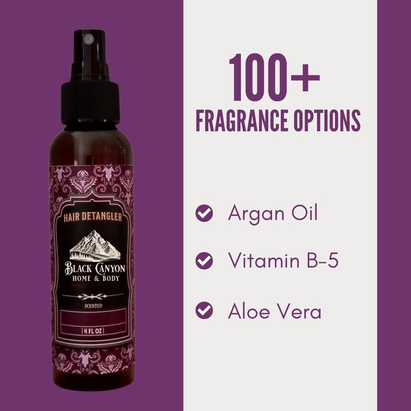 Black Canyon Bacon! Scented Hair Detangler with Argan Oil, 4