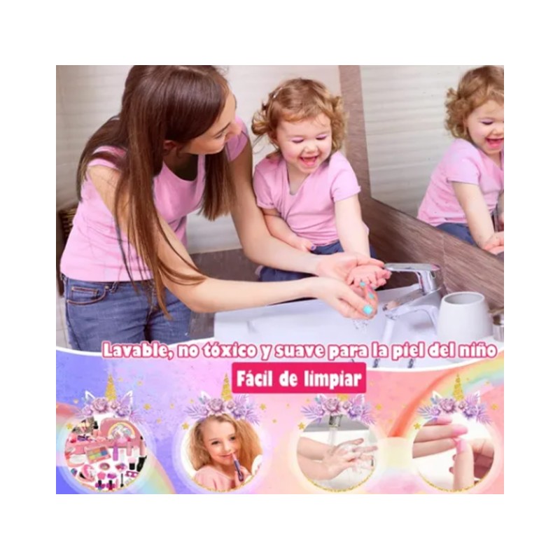 Juguetes Xtellar Set De Lavable Y Seguro Para Maquillaje Para