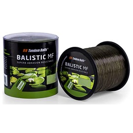 Tandem Baits 2-Pack Balistic MF Fishing Line for Fishing Rod, Fishing Accessories, Carp Rod, Bushy Camouflage, Nylon Line for Large Fishing, Carp Accessories, Professionals & Hobby Anglers, 12 m, 3 mm