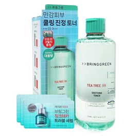 Bring Green Tea Tree Cica Soothing Toner 500ml - Large Capacity / 브링그린 티트리 시카 수딩 토너 500ml - 대용량
