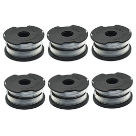WETOOLPLUS 0.08 pulgadas. x 40 pies. Bobina de alimentación automática de doble línea AFS para recortadora de césped eléctrica GH700 y GH750, compatible con Black Decker DF-065, 6 paquetes