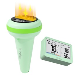 Solar Pool Thermometer with Indoor Display (Green)