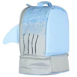 Monster Jam Lunch Box Shark Megalodon Truck 3D Fins Dual Compartment Insulated Cooler Bag