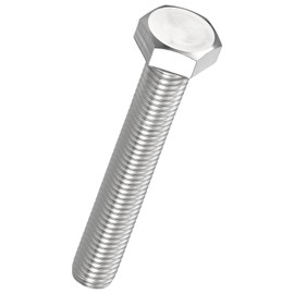 Kozelo 2 Pcs Hex Head Screws Bolts - [M12-1.75x75] 304 Stainless Grade A2-70 Steel Fully Threaded Hex Tap Metric Hexagon Head Machine Bolts Right Hand External Hex Drive, Silver