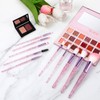 Molain Glitter Crystal Make Up Brush Set, 10 Pieces Bling