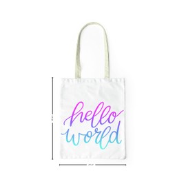 Le Jardin du Lin Printed Shopping Bag, Foldable, Fabric Bag with Two Long Handles, Size: 34 x 40 cm