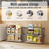 GAOKASE 4 Pcs Stackable Wire Baskets for Pantry Organizers and