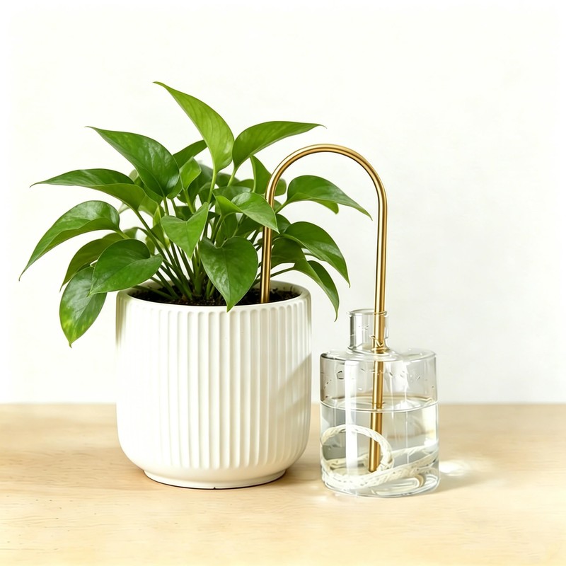 Self-Watering Wick System for Effortless Plant Care, Automatic Drip Irrigation,