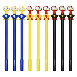 Lopenle 9 PCS Novelty turkey Gel Pens Chick Pens Adorable Animal Rollerball Pens Birds Pens With Black Ink Gel Pens 0.5mm For School Office Home Stationery Store