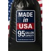 95-96 Gallon Extra-Large Black Garbage Can Liners, Heavy-Duty Trash Bags,