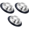 3Pcs Kitchen Sink Plug Stopper, Universal Drain Stopper, Stainless Steel