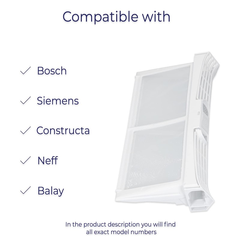 Fluff filter Sieve Filter Filter bag Laundry dryer Dryer for