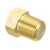 PATIKIL 3/8" BSPT Brass Fuse Plug, Brass Fusible Melt Plug