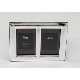 Siena 2x3 Sterling Silver Plain Picture Frame, Boutique Quality Photo Frame, Collection