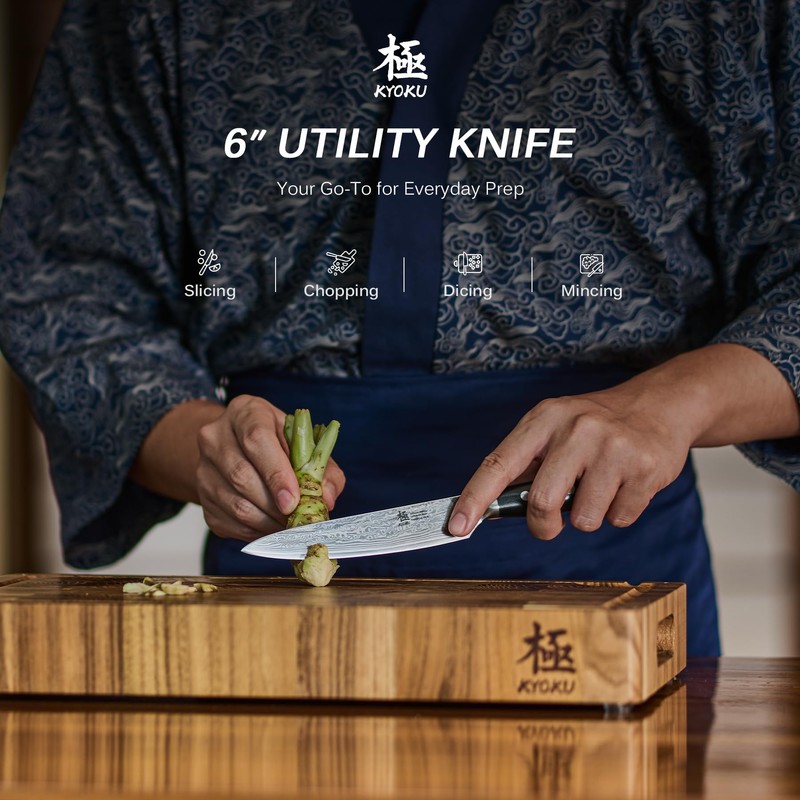 KYOKU Chef Utility Knife - 6" - Shogun Series -