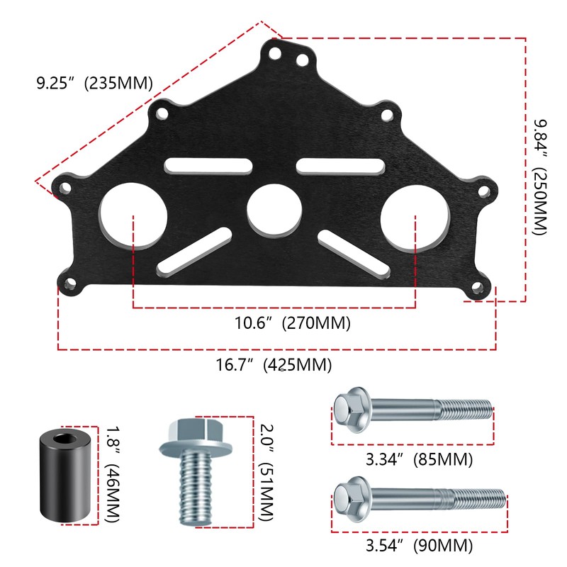 ZIBOPAR Engine Safe Stand Adapter Plate Compatible with Chevy LS1