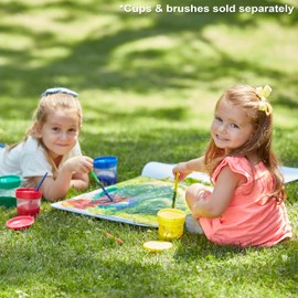 Melissa & Doug Washable Poster Paint Set (4 Colors – Red, Yellow, Green, Blue)