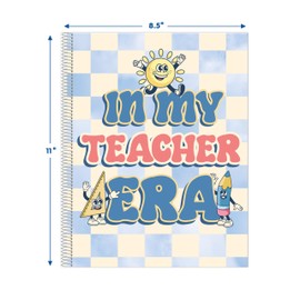 Eureka 866460 S'Cool Era Undated Record and Lesson Plan Book for Teachers, 167 Pages, Multicolor