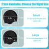 2 Pack Kids Swim Caps for Boys Girls, Durable Silicone