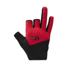Daiwa DG-8922W Windproof Gloves, 3-Piece Cut, Red, XL