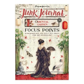 Stamperia - Junk Journal Stickers, Cut-Outs, and Backgrounds for Scrapbooks, Albums, Card Making, Journaling and More, Perfect for Hobbies, Crafts, and Gifting (Oriental Garden) (Focus Points) (A5)
