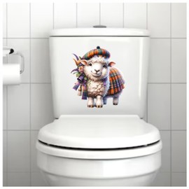 x4 Sheep Vinyl Stickers, Vibrant Blackout Waterproof Decals, Multi Purpose 1@ 20cm Tall Ideal for Toilets, car, Wall or Laptop. 3@ 7cm Tall Ideal for Phone, Cups & Mugs (Sheep, 200mix)