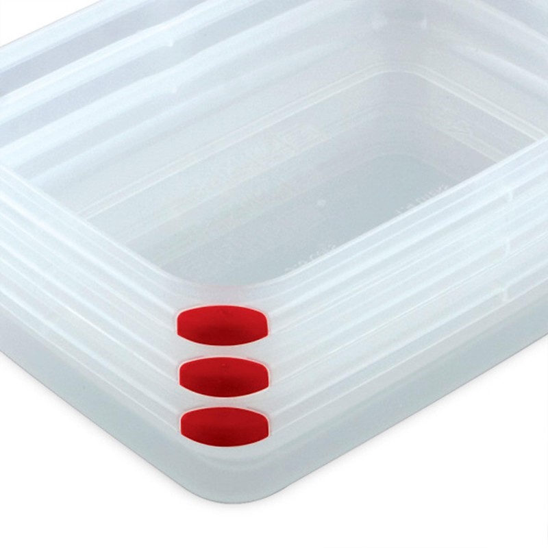 Sterilite 4 Pack Food Storage Container, Ultra-Seal Airtight Snapware with