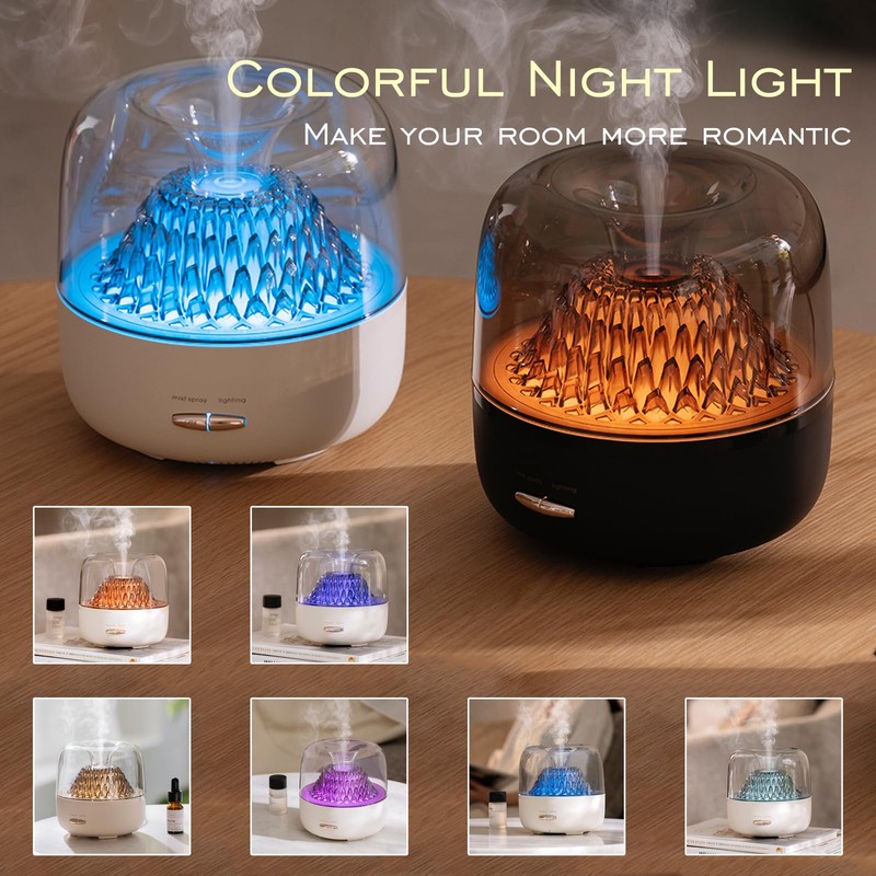 DEALFUN Essential Oil Diffuser,Portable Humidifier with Cool Mist, 7 Colors